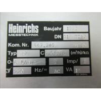 HEINRICHS流量計 BGN-S50-321BS000-0-S52-0-H