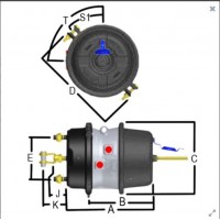 瑞典進(jìn)口瀚德Haldex  Brake 組合彈簧制動器GoldSeal