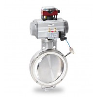 Warex Valve DKZE103APSDZ DKZE110APSDZ偏向蝶閥磨損小