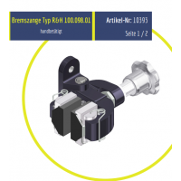 Rietschoten 機(jī)械制動(dòng)器R&H 100.098.01型，制動(dòng)力高達(dá) 880 N