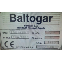 Baltogar離心風(fēng)機(jī)L38/490/9用于輔助鍋爐/化學(xué)工藝干燥